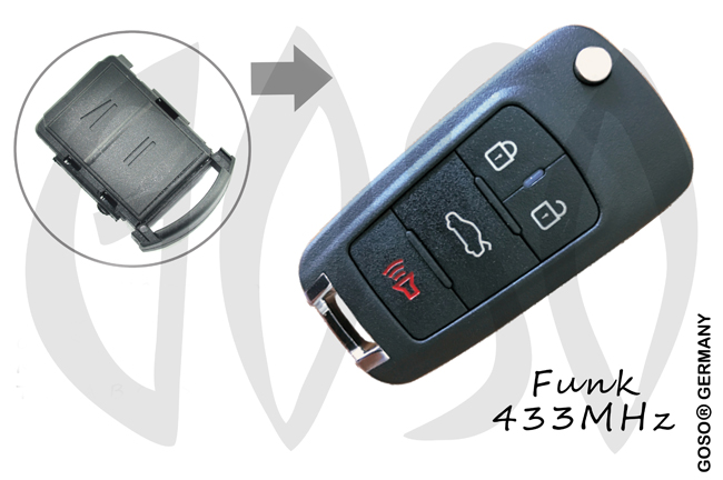 Opel remote key 433MHZ 2 button 0909 Opel remote key 433MHZ 2 button 0909
