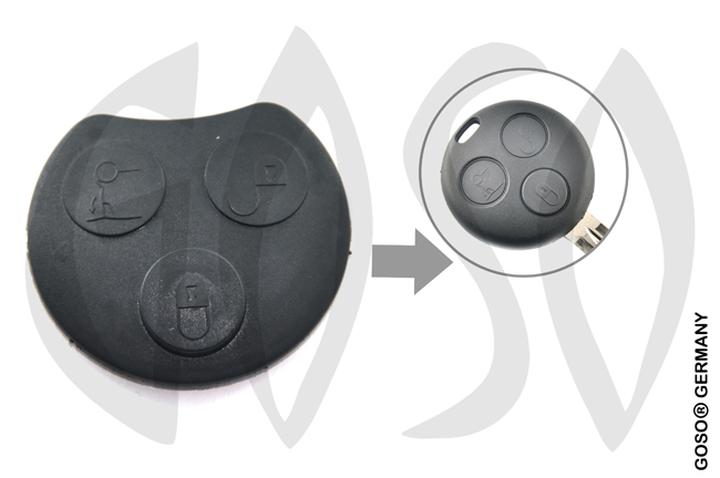 Mercedes Benz SMART 3 buttons 2415 Mercedes Benz SMART 3 buttons 2415