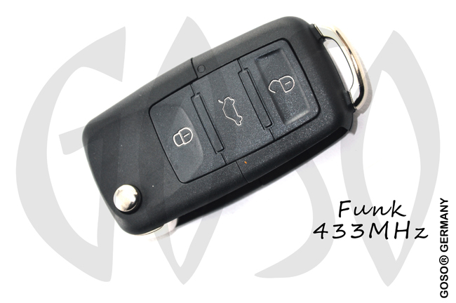 VAG Audi VW Seat Skoda remote key 433MHZ 3 button 1K0959753G 3610 VAG Audi VW Seat Skoda remote key 433MHZ 3 button 1K0959753G 3610