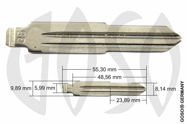 Changan 2 pc key blank 4693 Changan 2 pc key blank 4693