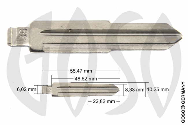 Buick Chevrolet 2 pc key blank 4723 Buick Chevrolet 2 pc key blank 4723