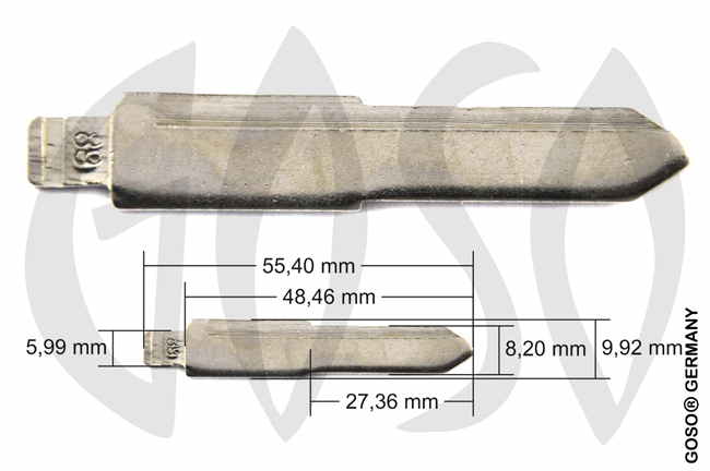 Susuki 2 pc. folding key blank 5362 Susuki 2 pc. folding key blank 5362