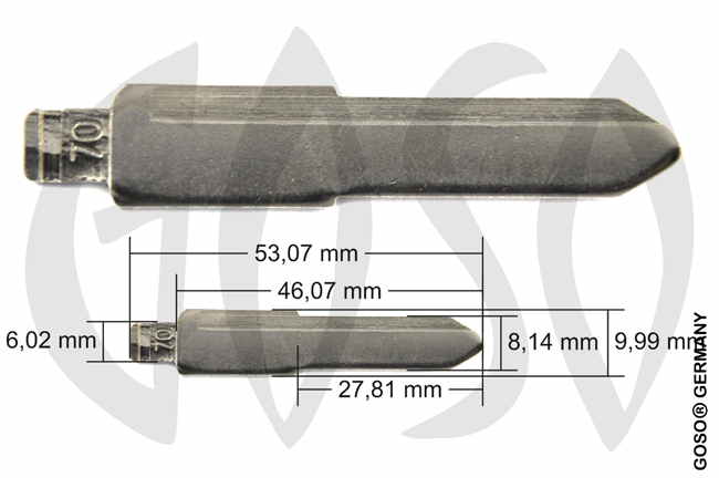 Suzuki 2 pc key blank 5386 Suzuki 2 pc key blank 5386