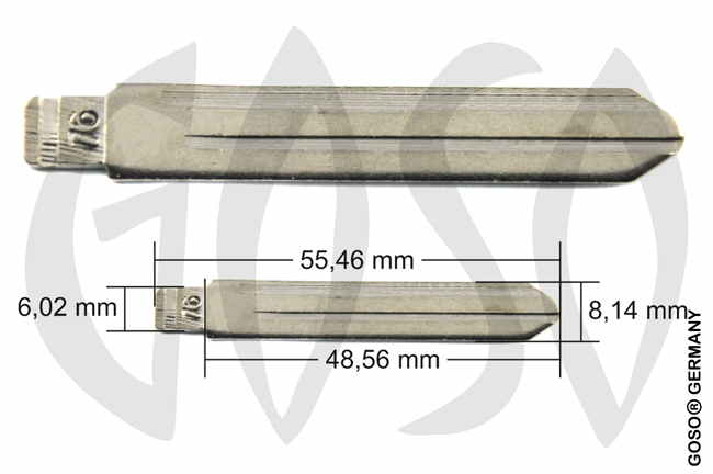 Hyundai Kia 2 pc key blank blade HYN14E 5393 Hyundai Kia 2 pc key blank blade HYN14E 5393