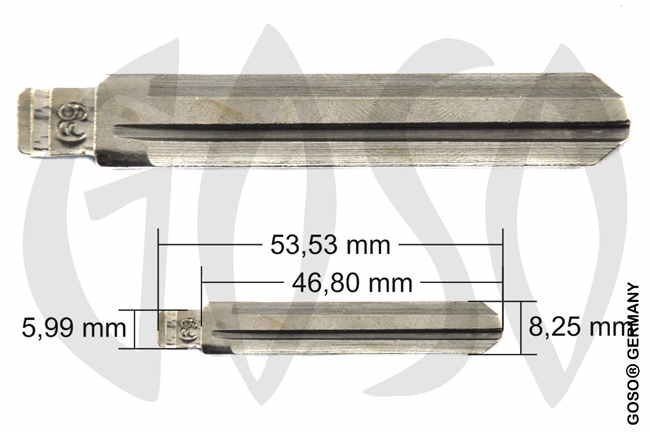 Toyota 2 pc key blank blade TOY 5409 Toyota 2 pc key blank blade TOY 5409
