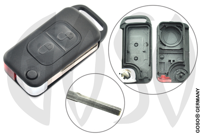 Mercedes key shell 3 buttons HU64 8042 Mercedes key shell 3 buttons HU64 8042