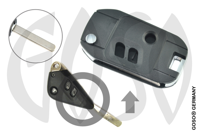 Subaru 3 button case Flipkey DAT17 HON66 8462 Subaru 3 button case Flipkey DAT17 HON66 8462