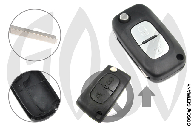 Citroen remote key housing blank 2 buttons 8578 Citroen remote key housing blank 2 buttons 8578