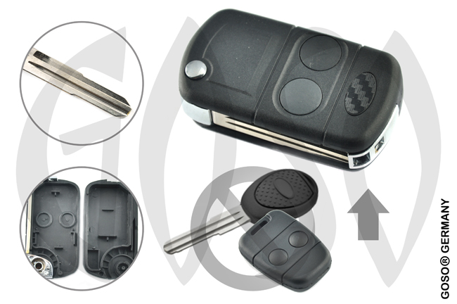 Ford Landrover 2 button remote key flip blank NE75 8684 Ford Landrover 2 button remote key flip blank NE75 8684